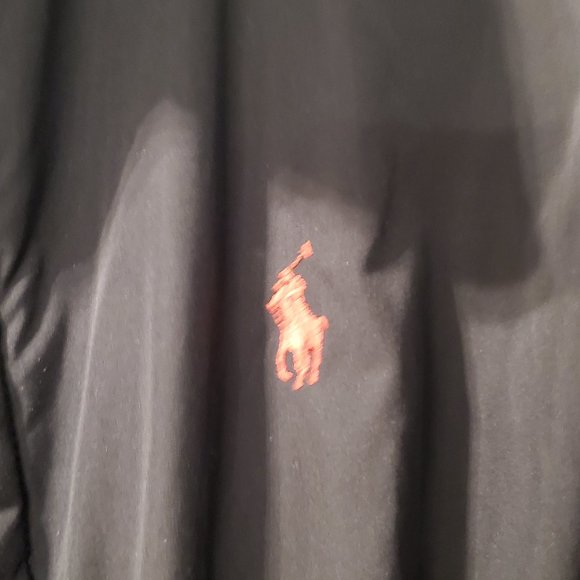 Vintage Polo Ralph Lauren Men's Black Zip Away Hood Windbreaker Jacket XL - Picture 2 of 9